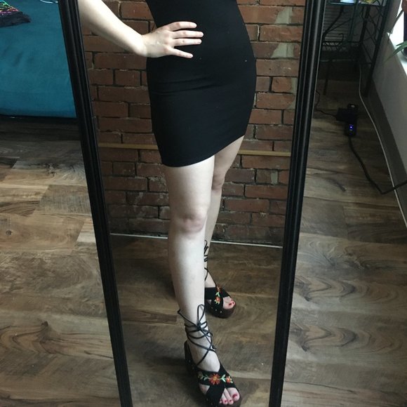 ASOS Embroidered Wood Platform Sandals - Picture 3 of 10